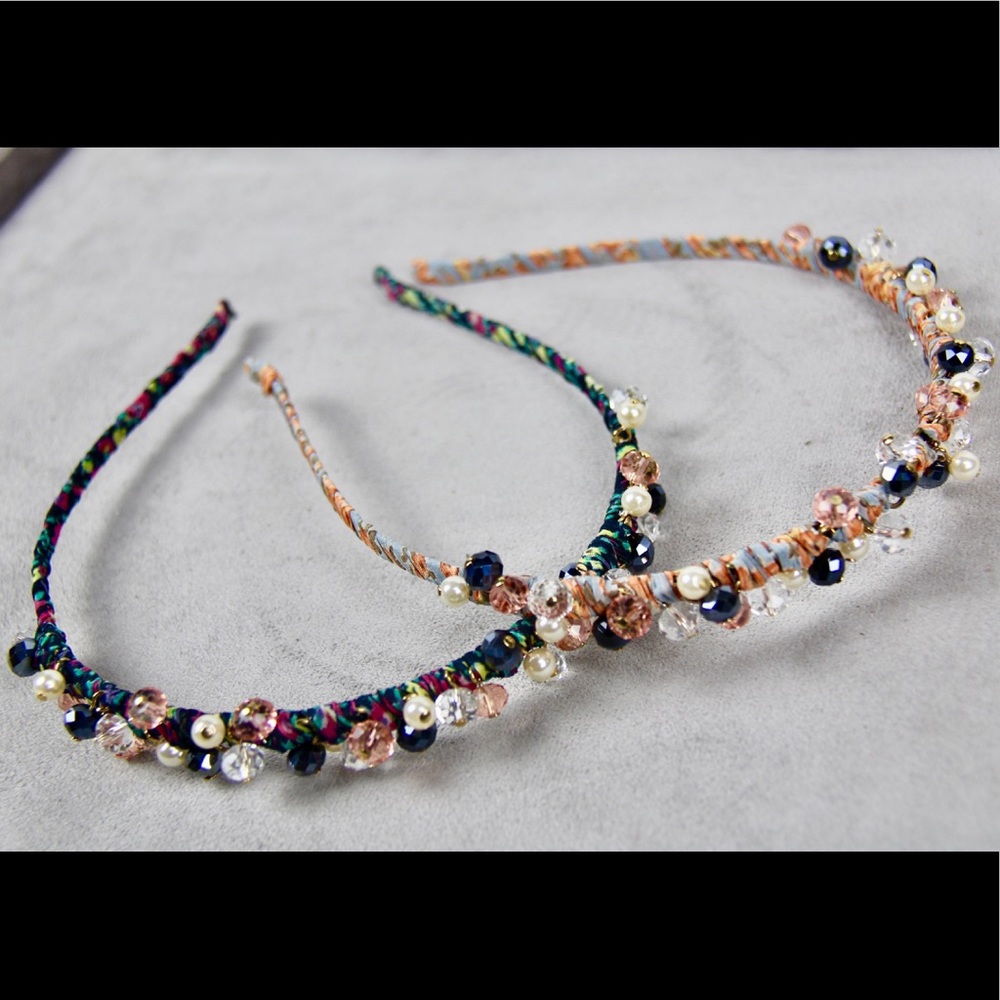 Wrapped Headband with Beads | Perfect for Easter